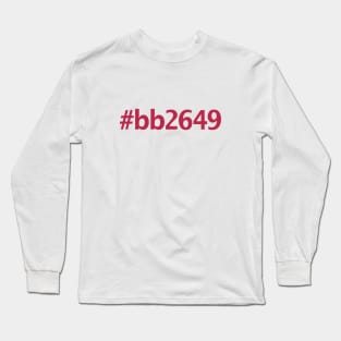 Viva Magenta Hex BB2649 Typography Color of the Year 2023 Long Sleeve T-Shirt